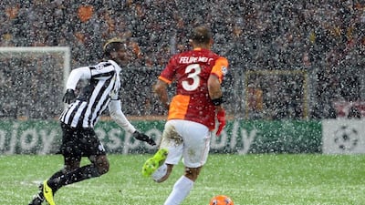 The match between Turkey's Galatasaray and Italy's Juventus was postponed after 31 minutes of play. Ozan Kose / AFP