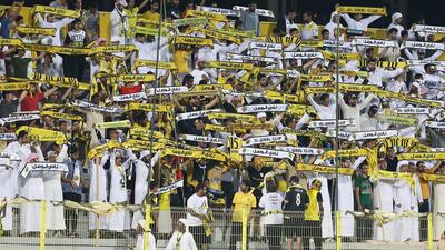 Al Wasl supporters. Pawan Singh / The National