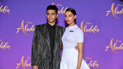 Mena Massoud and his leading lady, Naomi Scott. Getty Images
