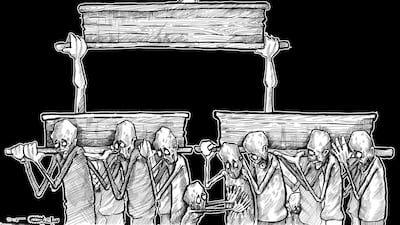 Shut in a tiny windowless cell under solitary confinement for several weeks, he clung to his sense of self by sketching in thin air before stealing a piece of paper from his guard and cramming as many illustrations as he could onto the page.
