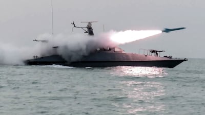 Iran is holding naval drills near the Strait of Hormuz, leading to its 'temporary' closure on Tuesday. AFP