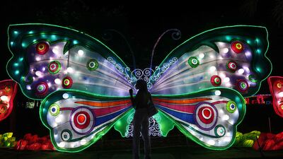 Dubai Garden Glow has already reopened for the autumn and winter seasons. AFP