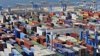 The value of re-exported goods from the UAE rose last year. Reuters