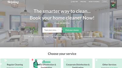 Helpling has a range of services, including cleaning.