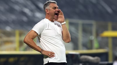 Al Ahli head coach Marino Pusic at Zabeel Stadium. Chris Whiteoak / The National