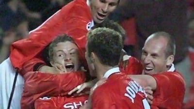 In 1999, Ole Gunnar Solskjaer, left, scored the winner for Manchester United in the Champions League final. Only a year earlier, the forward had refused a plum offer to join Premier League rivals Tottenham Hotspur. Eric Cabanis / AFP