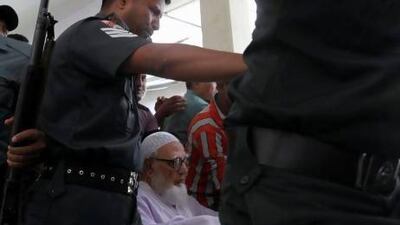 A special tribunal of three judges announced the decision against Ghulam Azam in a packed courtroom in Dhaka, the capital.