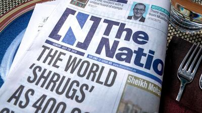 Subscribers to The National newspaper will continue to receive their copy from Tuesday. Victor Besa/The National