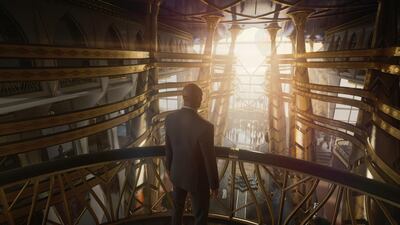 Inside the Burj Al Ghazali, the fictional Dubai skyscraper that appears in the upcoming Hitman 3 video game