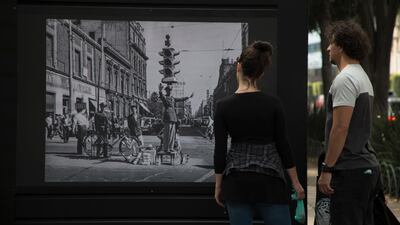 A billboard advertising the film Roma in Mexico City. Christian Palma / AP