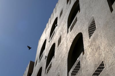 Looking up at the Neel Kamal Building in Bur Dubai, Dubai. Pawan Singh / The National