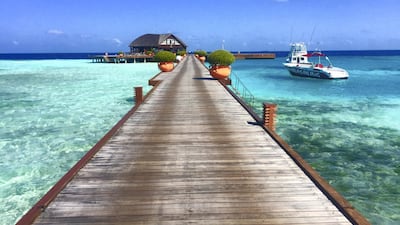 For an isolated paradise that's open to tourists, fly to the Maldives. Unsplash