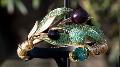 An olive-tree-inspired bracelet from the Dolce & Gabbana Alta Gioielleria 2023 collection. Photo: Dolce & Gabbana