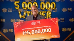 Kishore Pandurang Rao won Dh5 million in the UAE Lottery. Photo: UAE Lottery