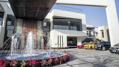 The Sajan family currently owns a fleet of nine luxury cars.