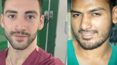 Dr Karim Al Jian, left, was inspired to become a doctor after British medic Abbas Khan, right, died in Syria.