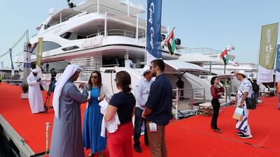 The Dubai International Boat Show is now in its 27th year. Pawan Singh / The National