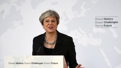 Britain's Prime Minister Theresa May gives a major speech on Brexit in Complesso Santa Maria Novella, Florence, Italy, September 22, 2017