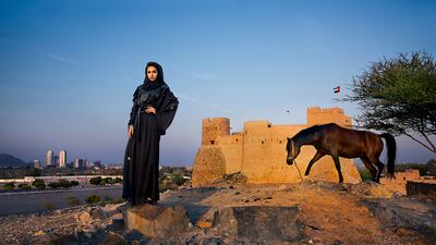 Sara Al Madani, near Fujairah Historic Fort, Fujairah. Courtesy of Steve McCurry