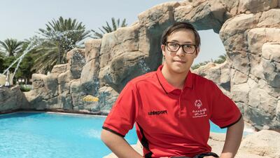 UAE Special Olympic swimmer Omer Al Shami. Antonie Robertson / The National