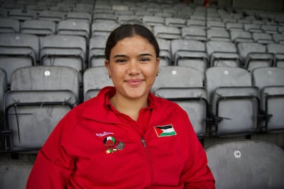 Charlotte Phillips travelled from Canada to play for the Palestine women's national team. Her grandparents were forced to leave Palestine in 1948 and then left Israel in 1968. Photo: Hannah McCarthy