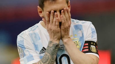 Argentina's Lionel Messi set up the winner in their 1-0 victory over Uruguay. Reuters