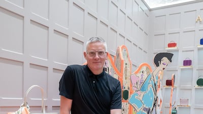 British designer Giles Deacon launches his collaboration with Aspinal of London at The Dubai Mall. Aspinal of London