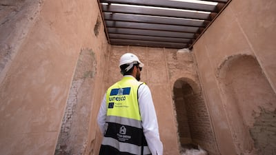 The roof presented one of the biggest challenges because of the condition of its wooden beams