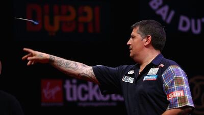 Gary Anderson in action during his semi-final with Phil Taylor. Francois Nel / Getty