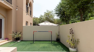 The garden area