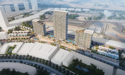 An aerial view of Takaya by Union Properties. Courtesy Union Properties