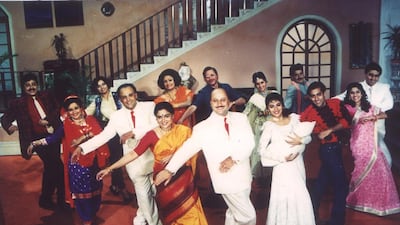 Just one of many scenes from Hum Aapke Hain Koun that focused on singing, dancing and the big happy family. Courtesy Rajshri Entertainment