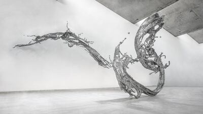 Water Dripping Splashing by Zheng Lu. Courtesy Sundaram Tagore Gallery