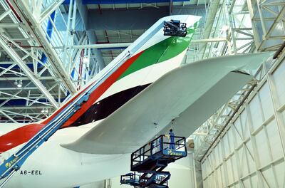 The Airbus A380 jets are the largest aircraft in the world. Courtesy Emirates