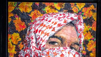 An untitled work by Ayman Baalbaki from the 'Mulatham' series, 2012. Victor Besa / The National