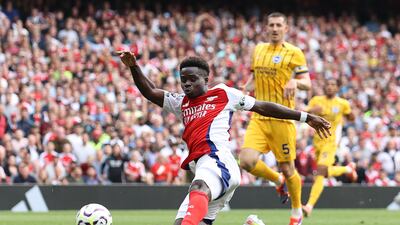 Came flying out of blocks beating Hinshelwood at will. Out-muscled Dunk before providing assist for Arsenal’s opener – his third in three games. Couldn’t finish on the stretch from fine Havertz cross across six-yard box that would have put Gunners 2-1 up. Getty Images