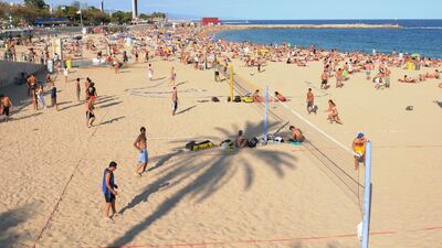 A general view of Platja Nova Icarie beach in Barcelona, as holidaymakers have been warned to look out for fraudsters advertising bogus travel deals and exploiting passport delays. The Chartered Trading Standards Institute (CTSI) warned that scammers were using increasingly sophisticated and convincing methods to dupe potential travellers into paying for non-existent holidays and services. Issue date: Wednesday April 12, 2023. PA