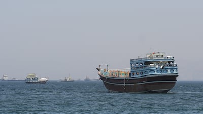 Ships and boats in the Strait of Hormuz, Musandam, Oman, May 4, 2026. Reuters