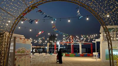 There is a lot of light and colour throughout the new A'l Bahar precinct. Pawan Singh / The National 