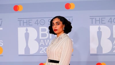 Celeste arrives at the Brit Awards 2020 at The O2 Arena on Tuesday, February 18, 2020 in London, England. AFP