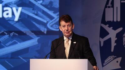 Paul Griffiths, Chief Executive of Dubai Airports, said Dubai Al Maktoum International Airport will allow passengers to use smartphones to find their way and their baggage. Jeffrey E Biteng / The National