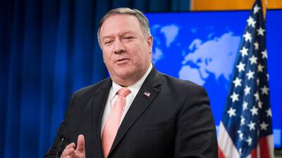 US Secretary of State Mike Pompeo faced questions on the Trump administration's response to Saudi Arabia following the murder of journalist Jamal Khashoggi. EPA