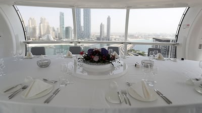 One of its most premium packages is Dine in the Sky. Pawan Singh / The National