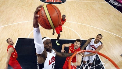 LeBron James won gold with the US against Spain at the 2012 London Olympics. Christian Petersen / AP / August 12, 2012
