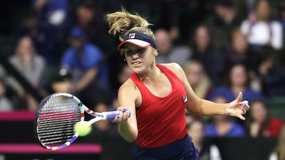 Sofia Kenin played for the United States in the Fed Cup last week. PA