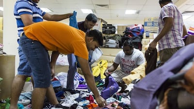 Indian residents all over Dubai have donated tonnes of relief supplies for the survivors of the floods in Chennai that killed nearly 300 people. Duncan Chard for the National