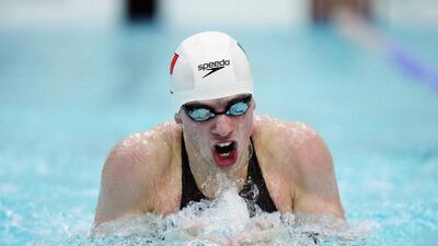 Mike Dawson competes in the 200m breaststroke at the Bloomfield Ulster Open Shourt Course Championship in Northern Ireland in 2009. Kelvin Boyes / Press Eye