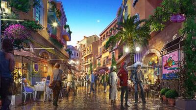 Rendering of the Heart of Europe project in The World Islands, Dubai. Courtesy Kleindienst Group