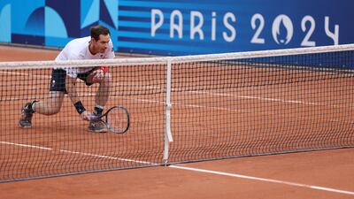 Andy Murray during practice ahead of the 2024 Paris Olympics. Reuters