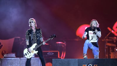 The band started strongly, ripping into It’s So Easy, from 1987’s seminal album Appetite for Destruction.